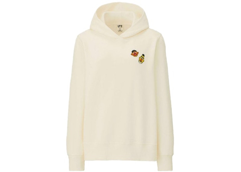 KAWS x Uniqlo x Sesame Street Bert & Ernie Heads Hoodie (Asia Womens Sizing) Natural
