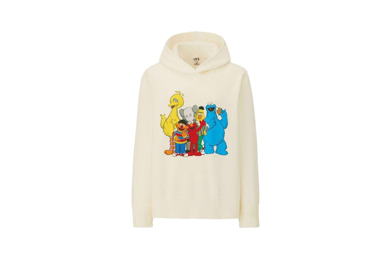 KAWS x Uniqlo x Sesame Street Group #2 Hoodie (US Womens Sizing) Natural