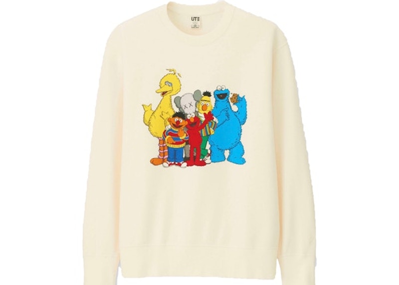 KAWS x Uniqlo x Sesame Street Group #2 Sweatshirt (Asia Sizing) Natural