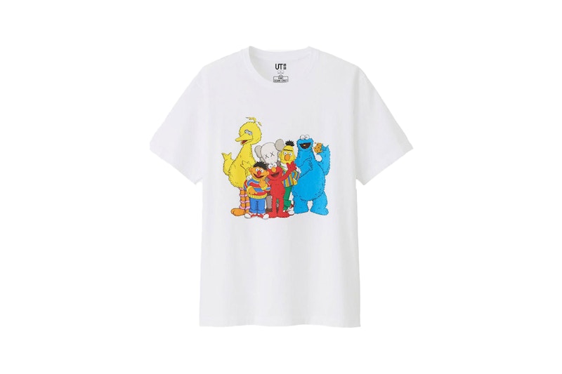 KAWS x Uniqlo x Sesame Street Group #2 Tee White