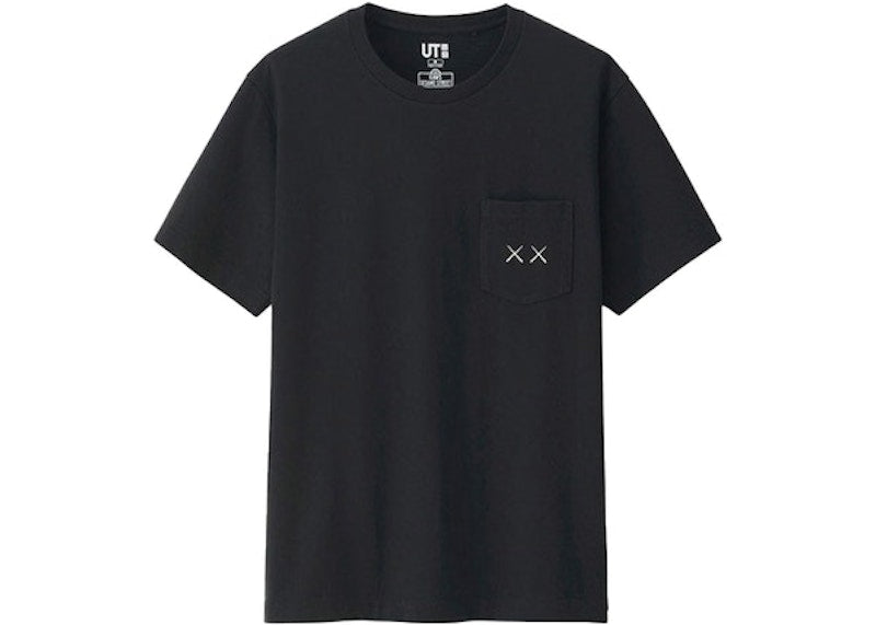 KAWS x Uniqlo x Sesame Street XX Pocket Tee (Asia Sizing) Black