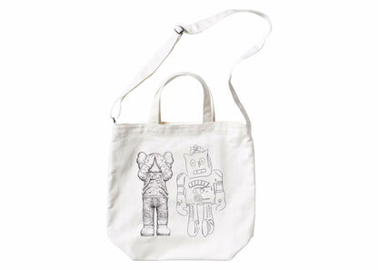 KAWS x Uniqlo Warhol 2Way Tote Bag White