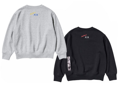 KAWS x Warhol Kids' Graphic 472991/476408 Sweatshirt Set (Asia Sizing) Gray