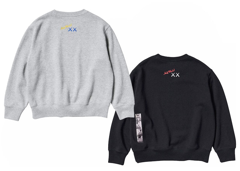 KAWS x Warhol Kids' Graphic 472991/476408 Sweatshirt Set Gray