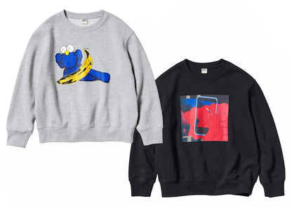 KAWS x Warhol Kids' Graphic 472991/476408 Sweatshirt Set Gray