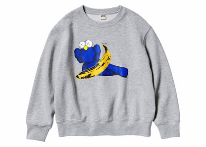 KAWS x Uniqlo Warhol Kids' Graphic 472991 Sweatshirt Gray