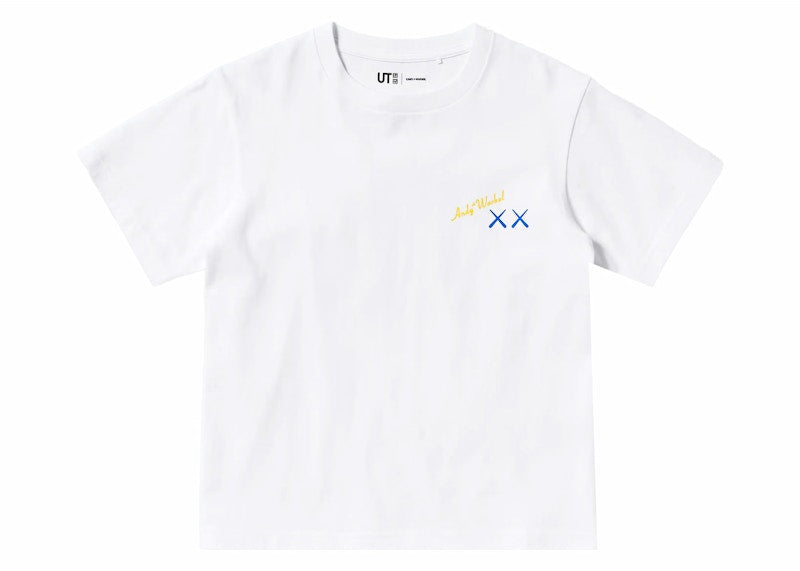 KAWS x Warhol Kids' UT Graphic 471935 T-shirt (Asia Sizing) White