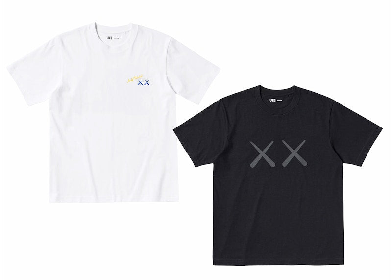 KAWS x Uniqlo Warhol UT Graphic 471321/476352 T-shirt Set White/Black