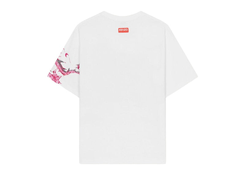 KENZO Akae Dragon T-Shirt White Red