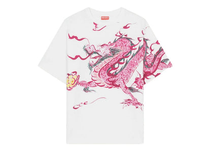 KENZO Akae Dragon T-Shirt White Red
