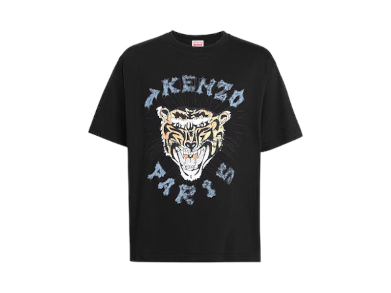 KENZO Drawn Tiger Printed T-shirt Black