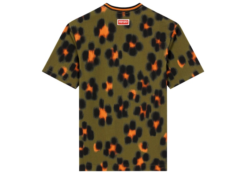 KENZO Hana Leopard T-Shirt Khaki