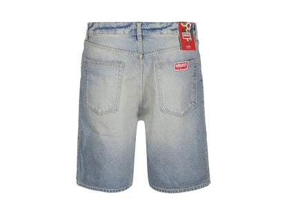 KENZO Himawari Jeans Shorts Stone Dirty Blue