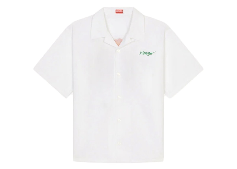 KENZO POPPY by Nigo Hawaiian Shirt White