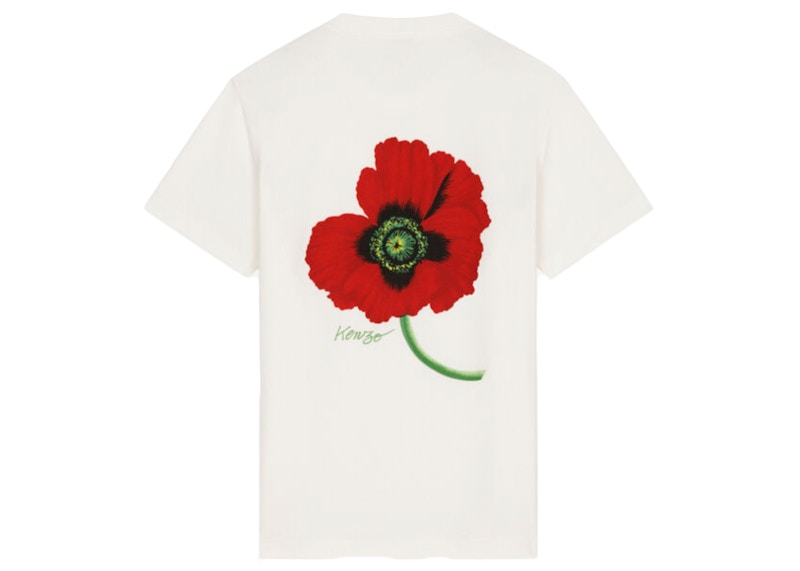 KENZO POPPY by Nigo Women's Loose T-Shirt Off White