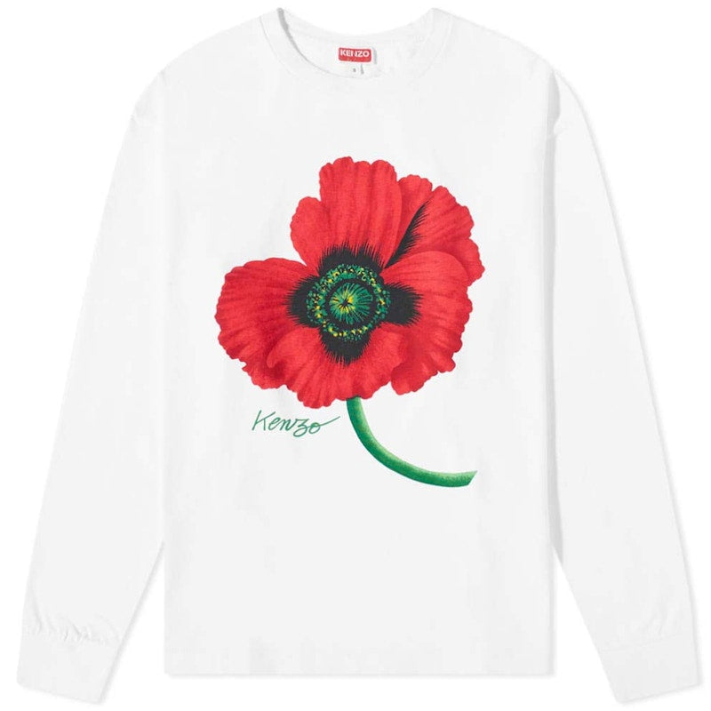 KENZO Poppy by Nigo Long Sleeve T-shirt White