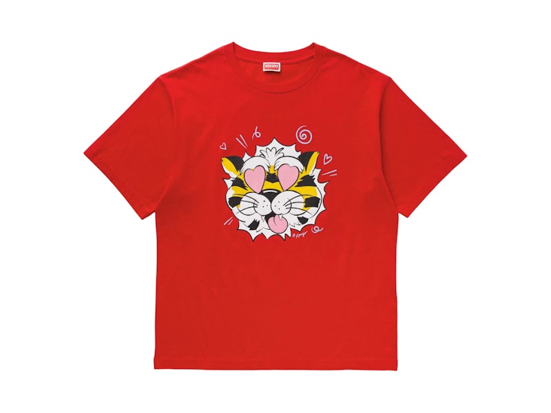 KENZO Wild Tiger Tee Cherry