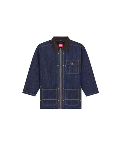 KENZO x LEVI'S Genderless Denim Parka Rinse Blue Denim