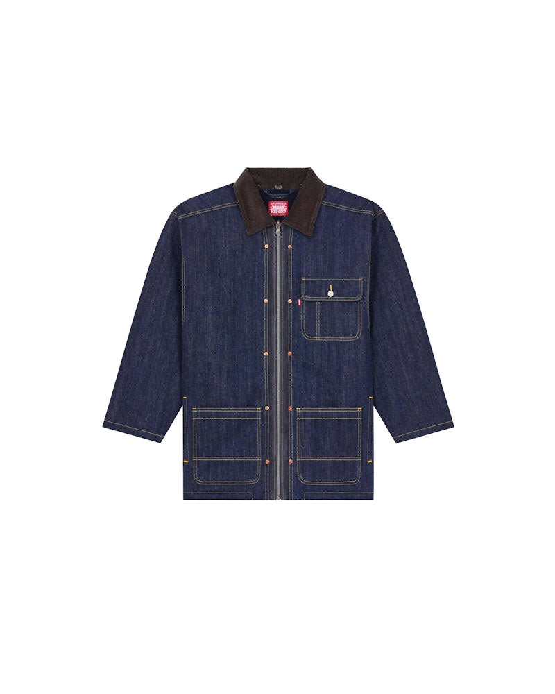 KENZO x LEVI'S Genderless Denim Parka Rinse Blue Denim