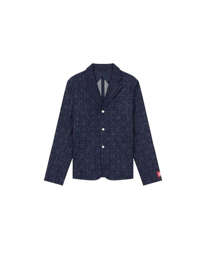 KENZO x LEVI'S Printed Denim Blazer Rinse Blue Denim