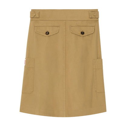 KENZO x Nigo Belted Military Skirt Beige