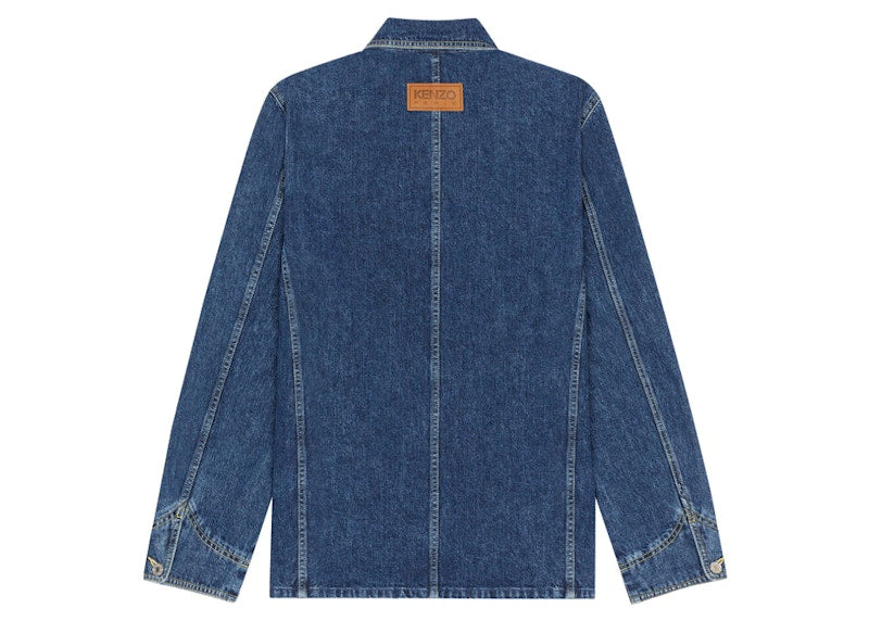 KENZO x Nigo Boke Flower Crest Denim Workwear Jacket Blue
