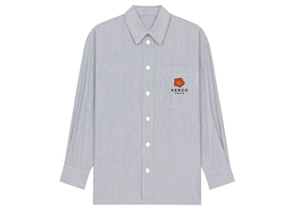 KENZO x Nigo Boke Flower Crest On Pocket Oversized Shirt Midnight Blue