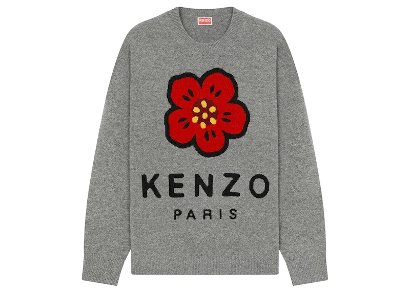 KENZO x Nigo Boke Flower Marino Wool Jumper Misty Grey