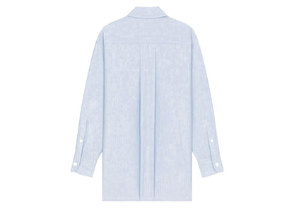 KENZO x Nigo Boke Flower Women's Crest On Pocket Oversized Shirt Sky Blue