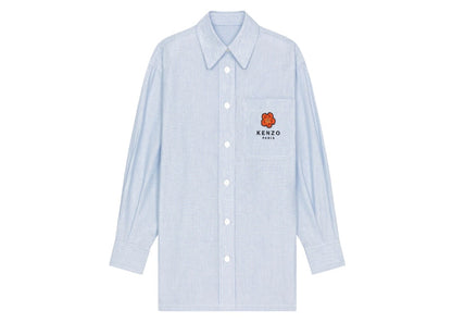 KENZO x Nigo Boke Flower Women's Crest On Pocket Oversized Shirt Sky Blue