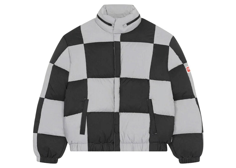 KENZO x Nigo Check Boxy Oadded Coat Black Grey