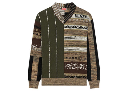 KENZO x Nigo Jacquard Jumper Dark Khaki