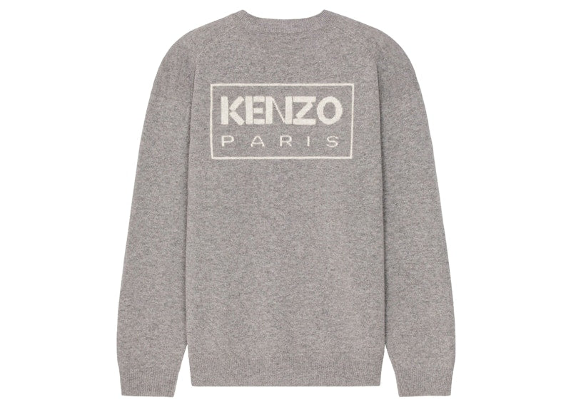 KENZO x Nigo Paris Merino Wool Jumper Misty Grey