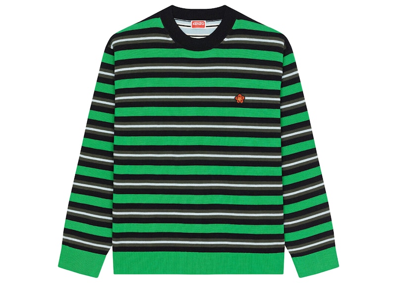 KENZO x Nigo Striped Jumper Grass Green