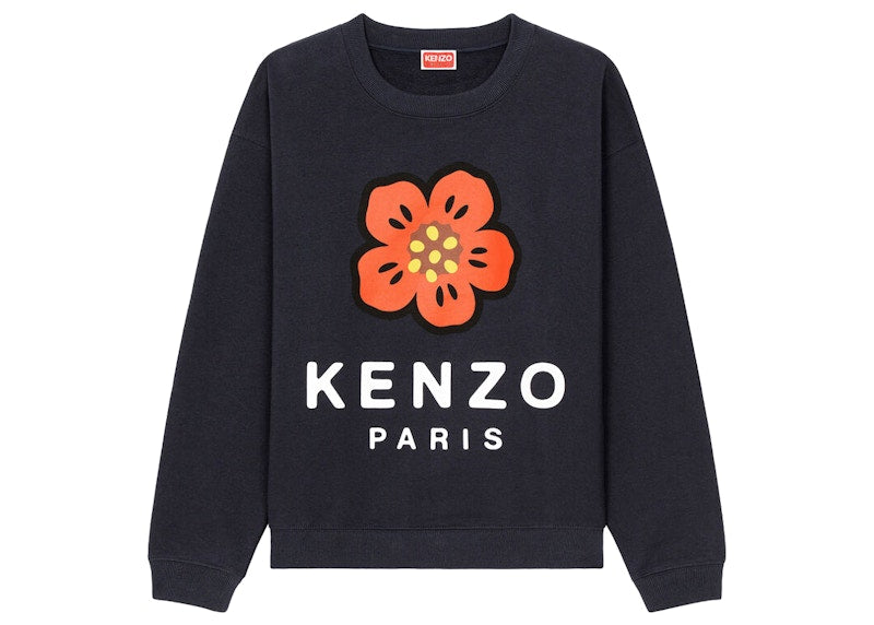 KENZO x Nigo Womens Boke Flower Crewneck Sweatshirt Midnight Blue