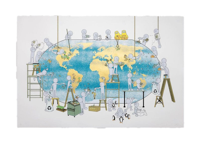 Kai Our World Print (Signed, Edition of 36) Gold Leaf