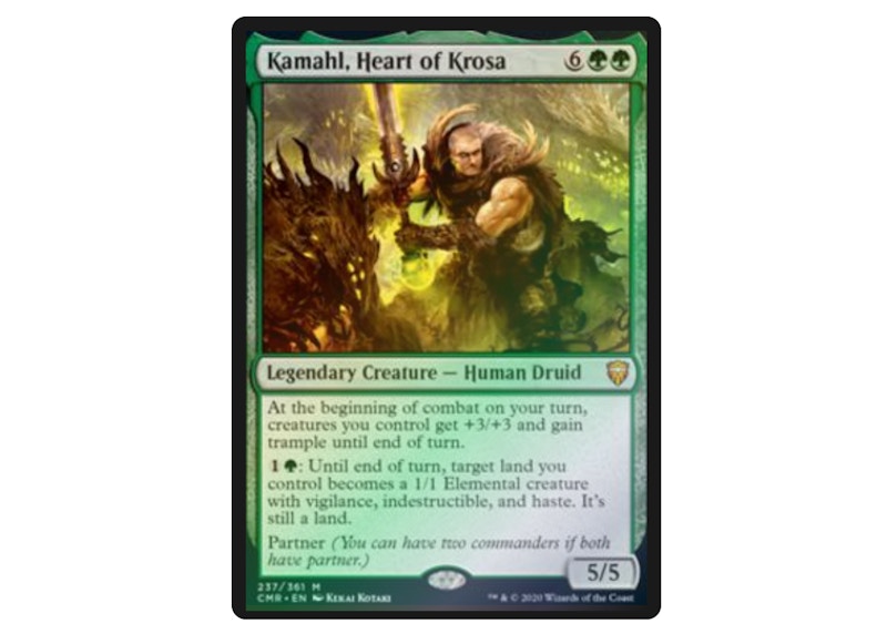 Kamahl, Heart of Krosa (Foil) Magic: The Gathering TCG Commander Legends Mythic #237 (Ungraded)