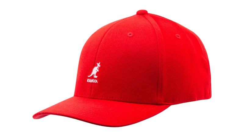 Kangol Wool Flexfit Baseball Cap Red