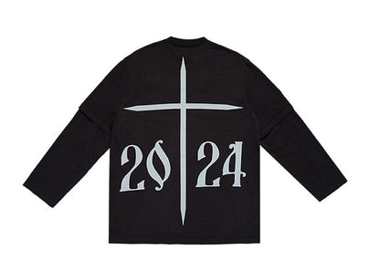 Kanye West 2024 2 Layer L/S T-shirt Black