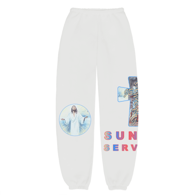 Kanye West AWGE for JIK Cross I Sweatpants White