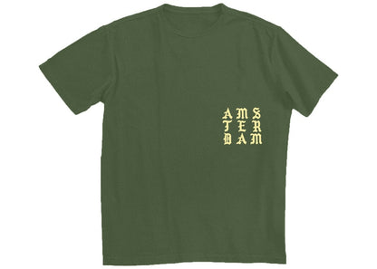 Kanye West Amsterdam Pablo Pop-Up I Feel Like Pablo T-shirt Military Green
