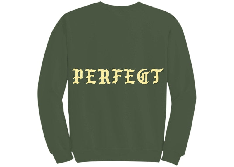 Kanye West Amsterdam Pablo Pop-Up Perfect Crewneck Military Green