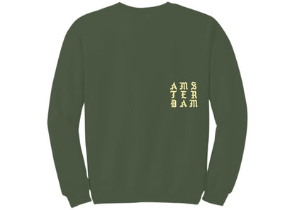 Kanye West Amsterdam Pablo Pop-Up Perfect Crewneck Military Green