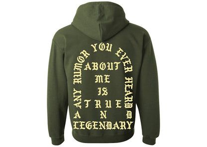 Kanye West Amsterdam Pablo Pop-Up True And Legendary Hoodie Military Green