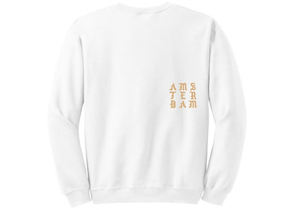 Kanye West Amsterdam Pablo Pop-Up Who Your Real Friends Crewneck White