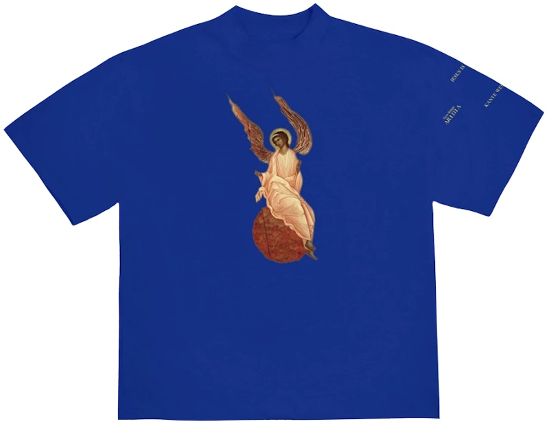 Kanye West Jesus Is King Archangel I T-shirt Blue