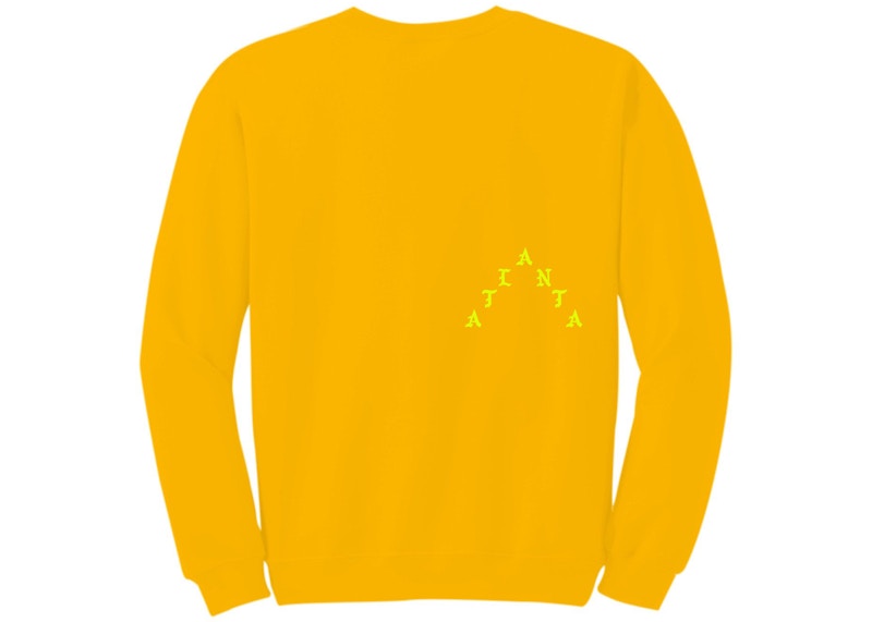 Kanye West Atlanta Pablo Pop-Up Perfect Crewneck Gold