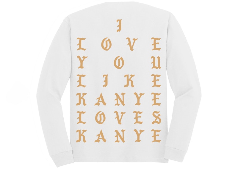 Kanye West Berlin Pablo Pop-Up Kanye Loves Kanye L/S Tee White