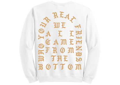 Kanye West Berlin Pablo Pop-Up Who Your Real Friends Crewneck White