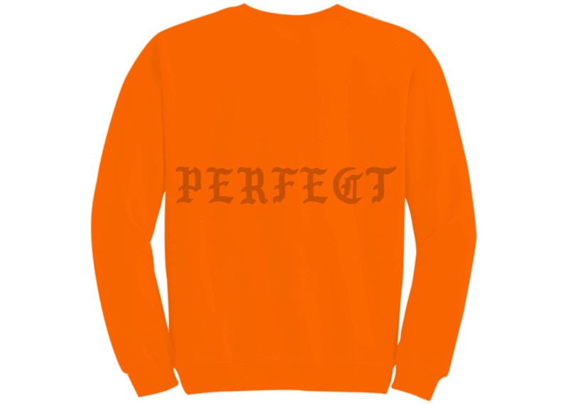 Kanye West Boston Pablo Pop-Up Perfect Crewneck Safety Orange